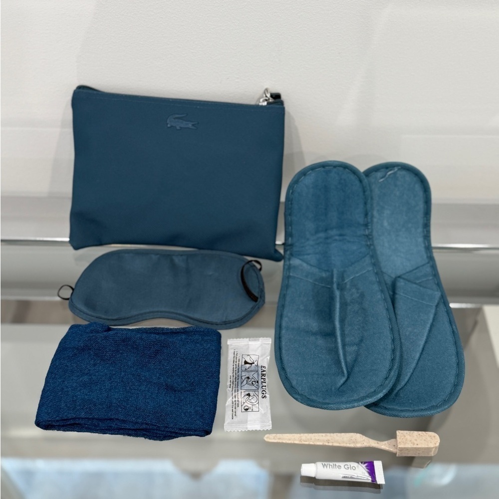 Lacoste Travel Toiletry Bag Blue Turkish Airlines 2025 Edition